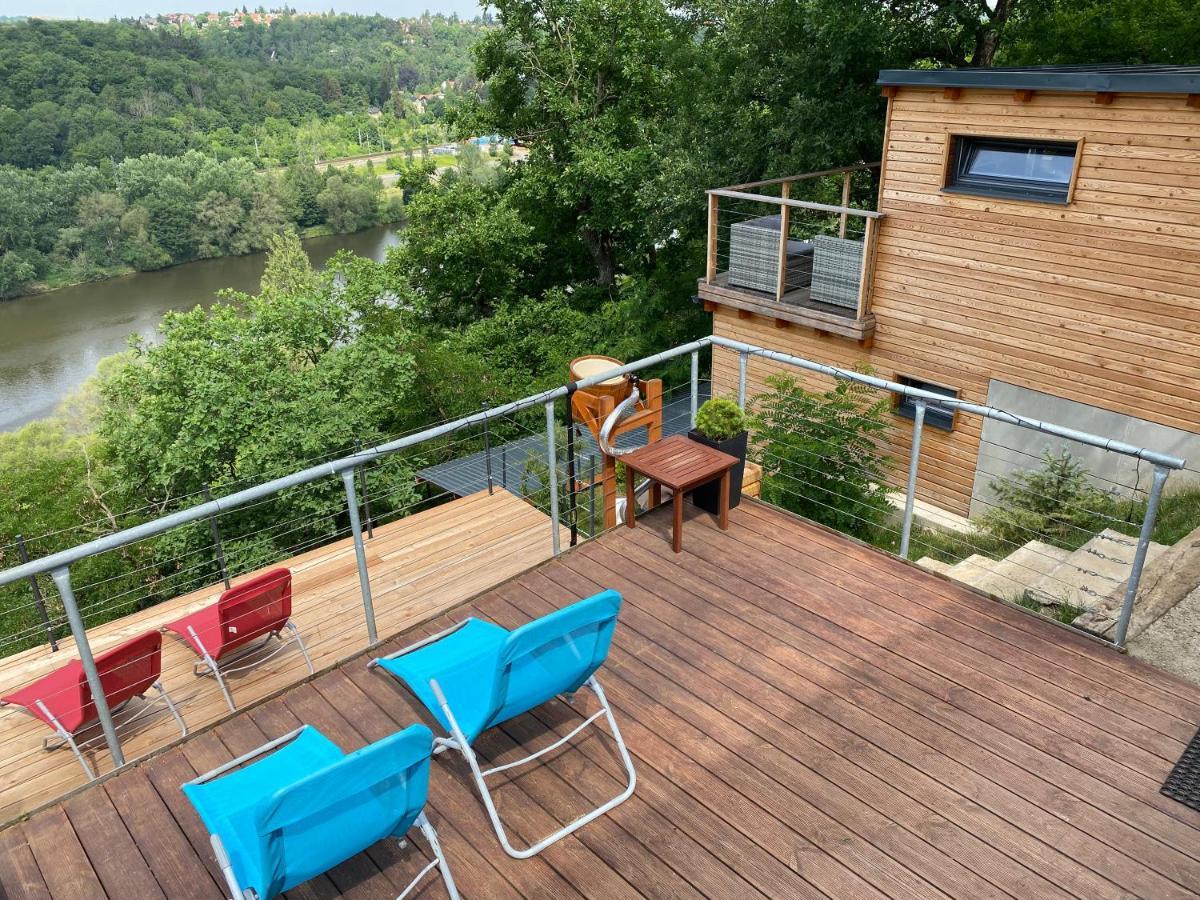 Apartman - E - Vyhlidka Nad Rekou Zdiby Luaran gambar